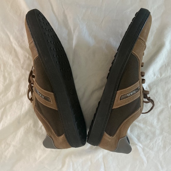 Tod’s NEW Men Brown Leather and Canvas Sneaker (Size:12) - Picture 4 of 7